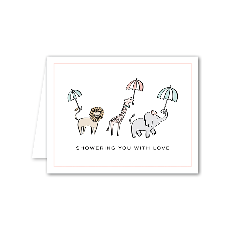 Shower Animals Card