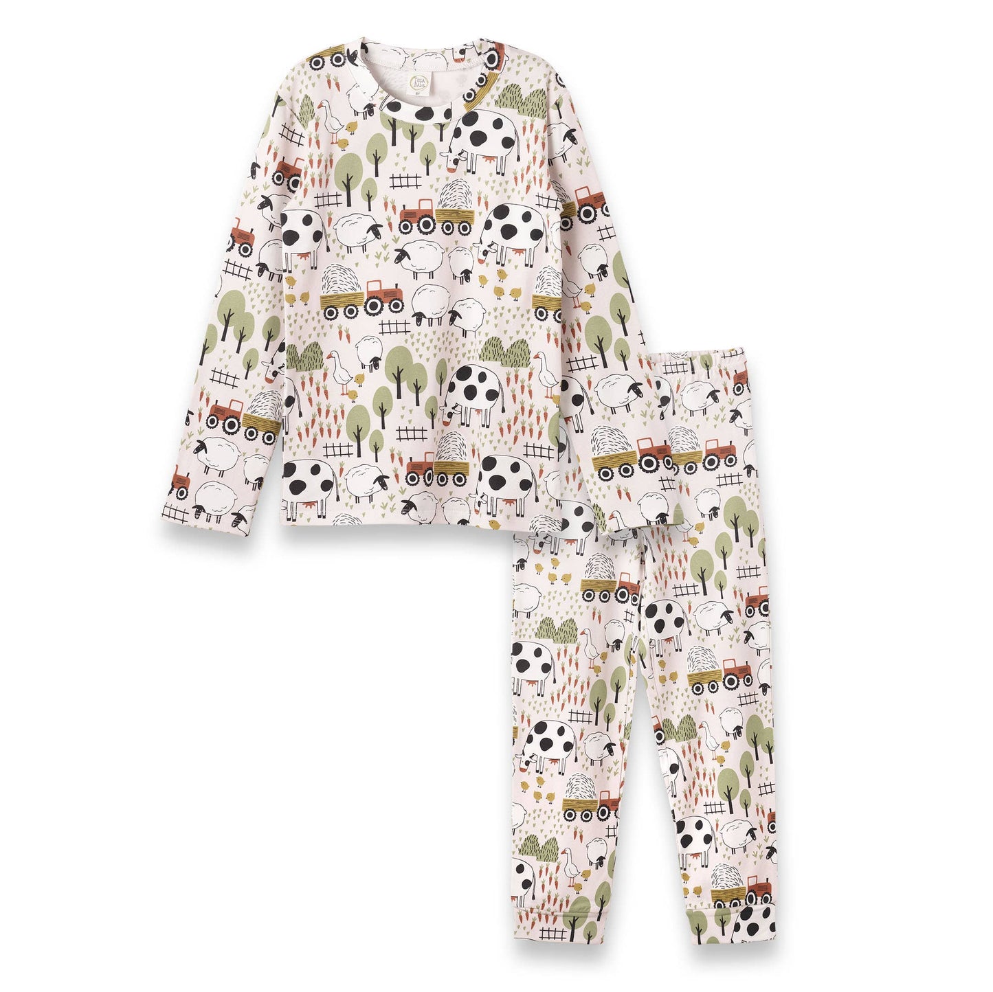 Girl's Farmyard Bamboo Pajama Set
