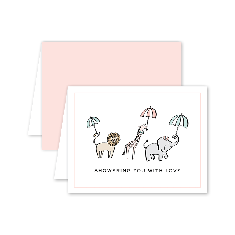 Shower Animals Card