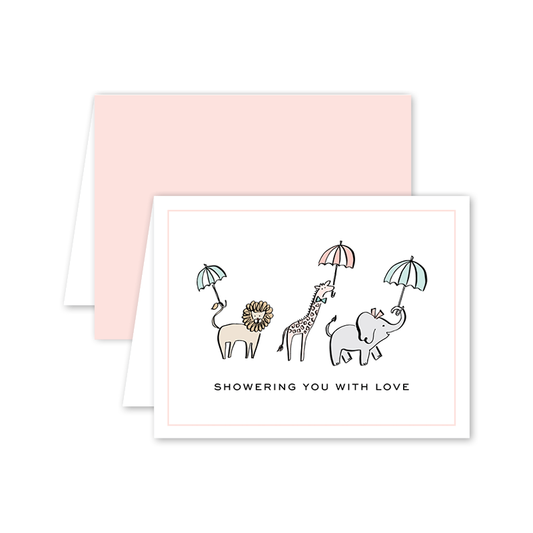 Shower Animals Card