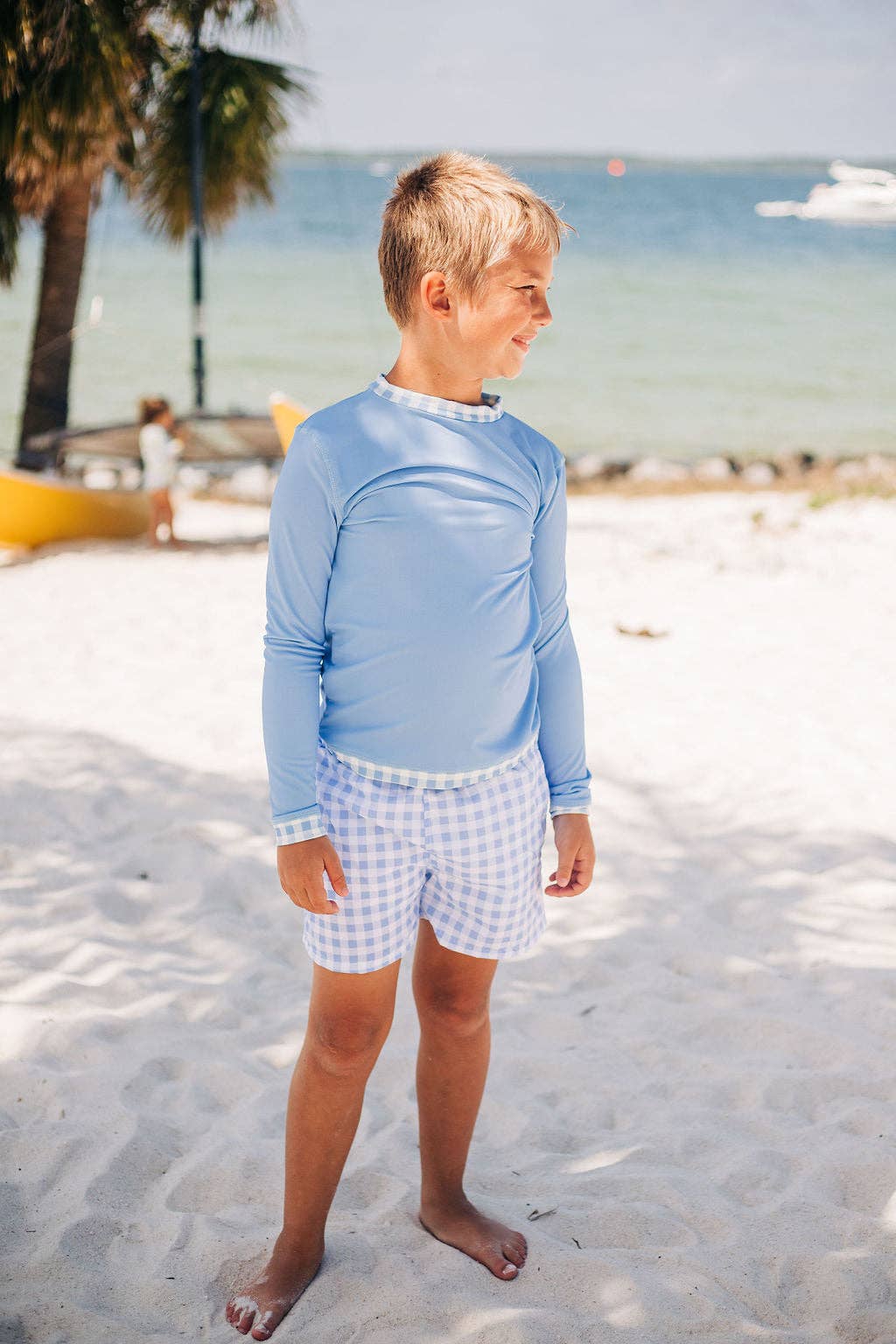 Rashguard - Blue Gingham