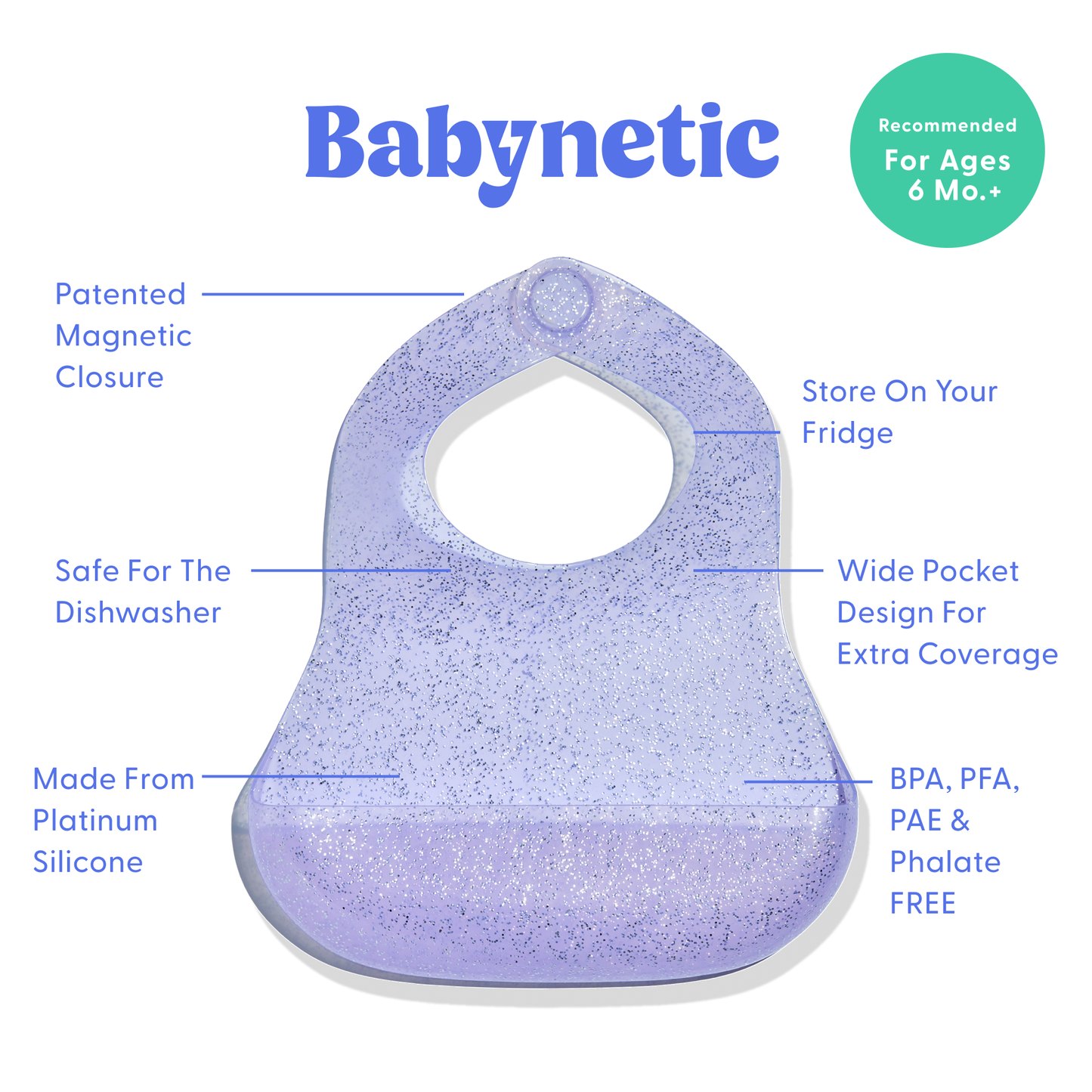 Magnetic Bib - Grape Jelly