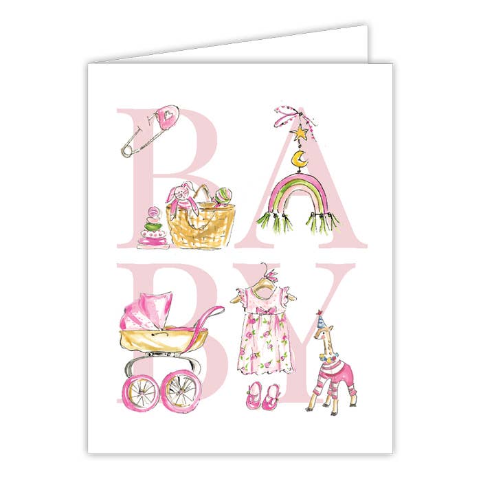 Pink Baby Greeting Card