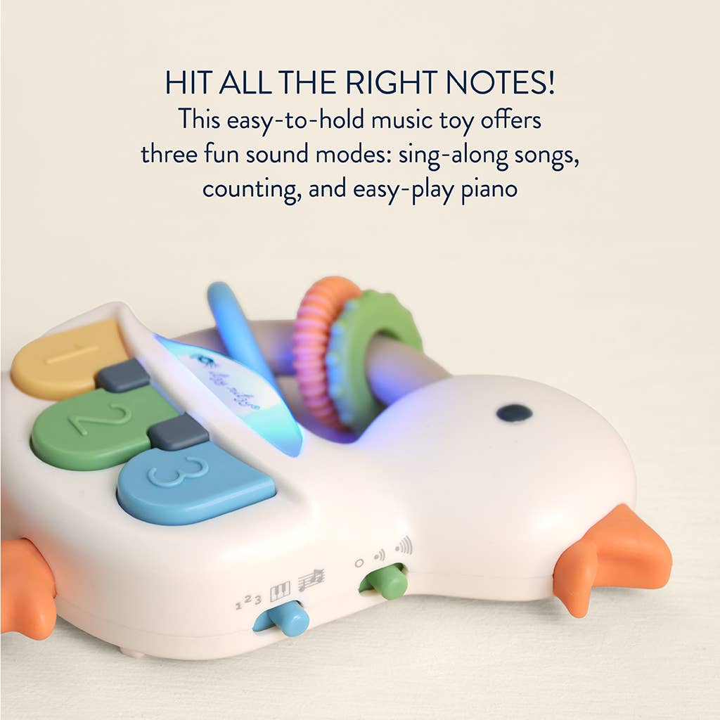 Bitzy Tunes™ Goose - Light-up Interactive Piano Toy