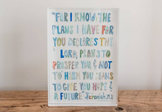 Acrylic Block - Jeremiah 29:11
