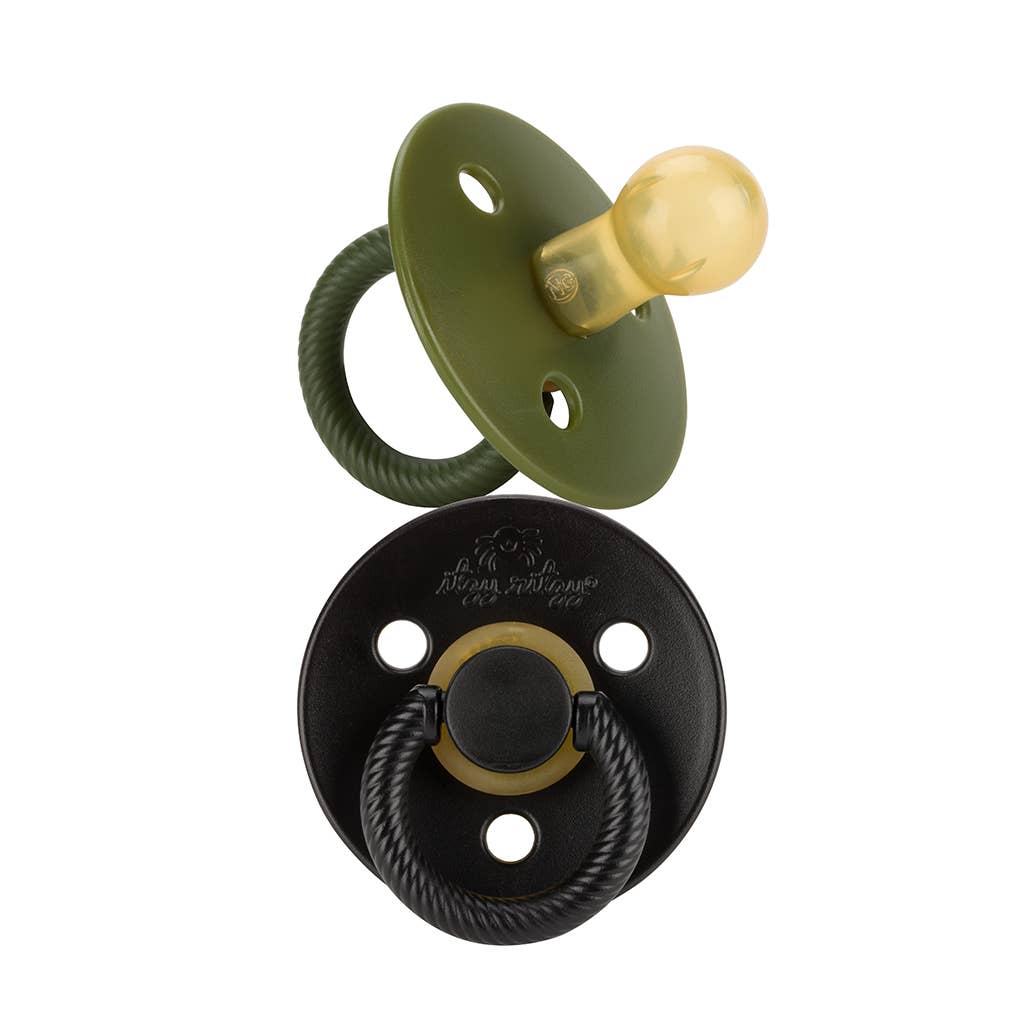 Itzy Soother™ Natural Rubber Paci Sets - Multiple Color Options