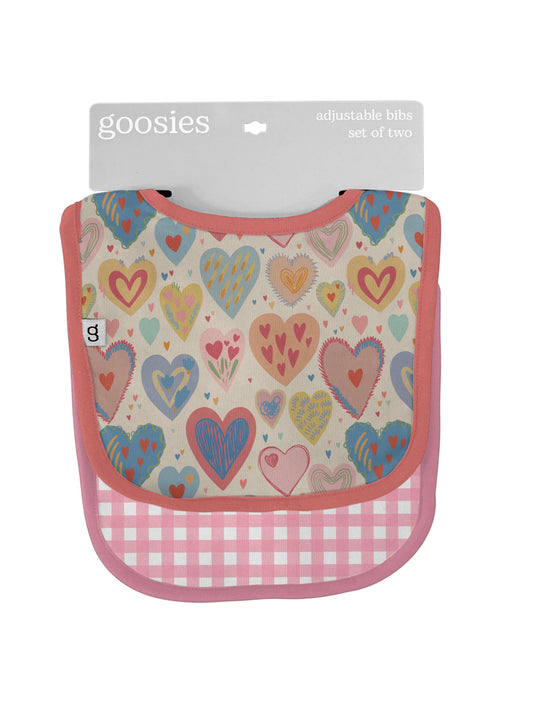 Lovestruck Hearts Bib Set
