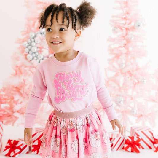 Sweet Wink Merry and Bright Christmas Sweatshirt