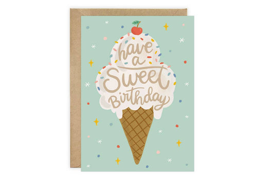 Ice Cream Birthday Card